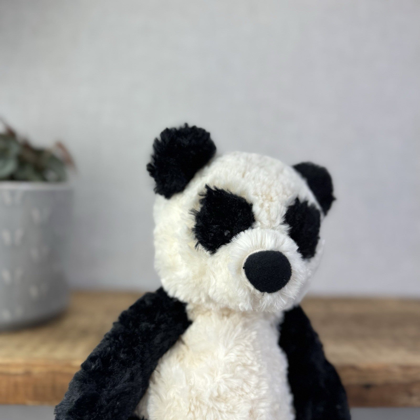 Jellycat Small Bartlesham Panda Bear - Vintage Panda With Tags Collectible 11"