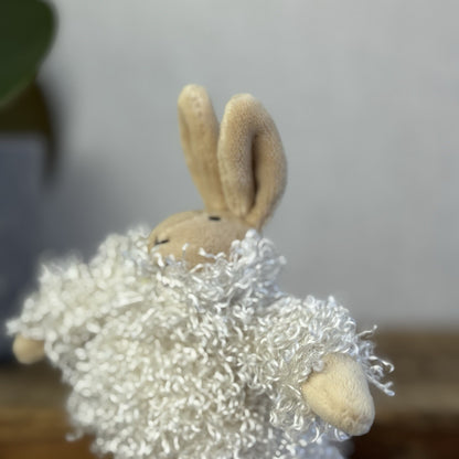 Jellycat Flutternutter Bunny - Vintage Rabbit Curly Jumper New Without Tags 5”
