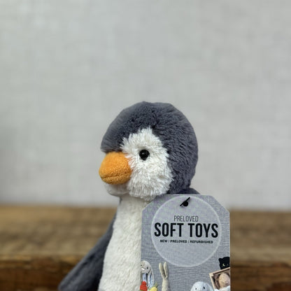 Jellycat Bashful Grey Bashful Penguin - Small Retired Grey  Penguin Beanie 8”