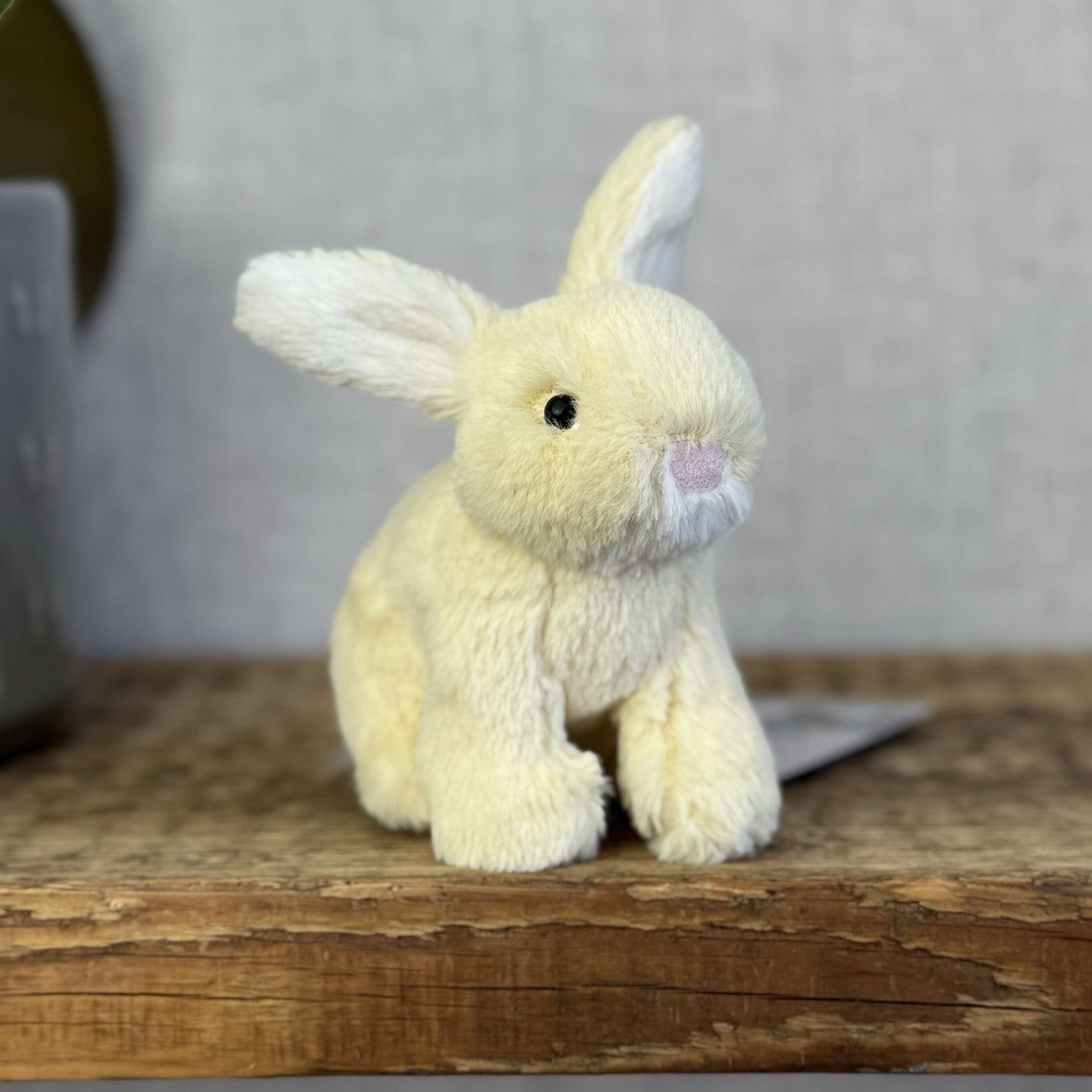 Jellycat Tiny Minilop Lemon Bunny - Yellow Rabbit Soft Toy Beanie Retired 5"