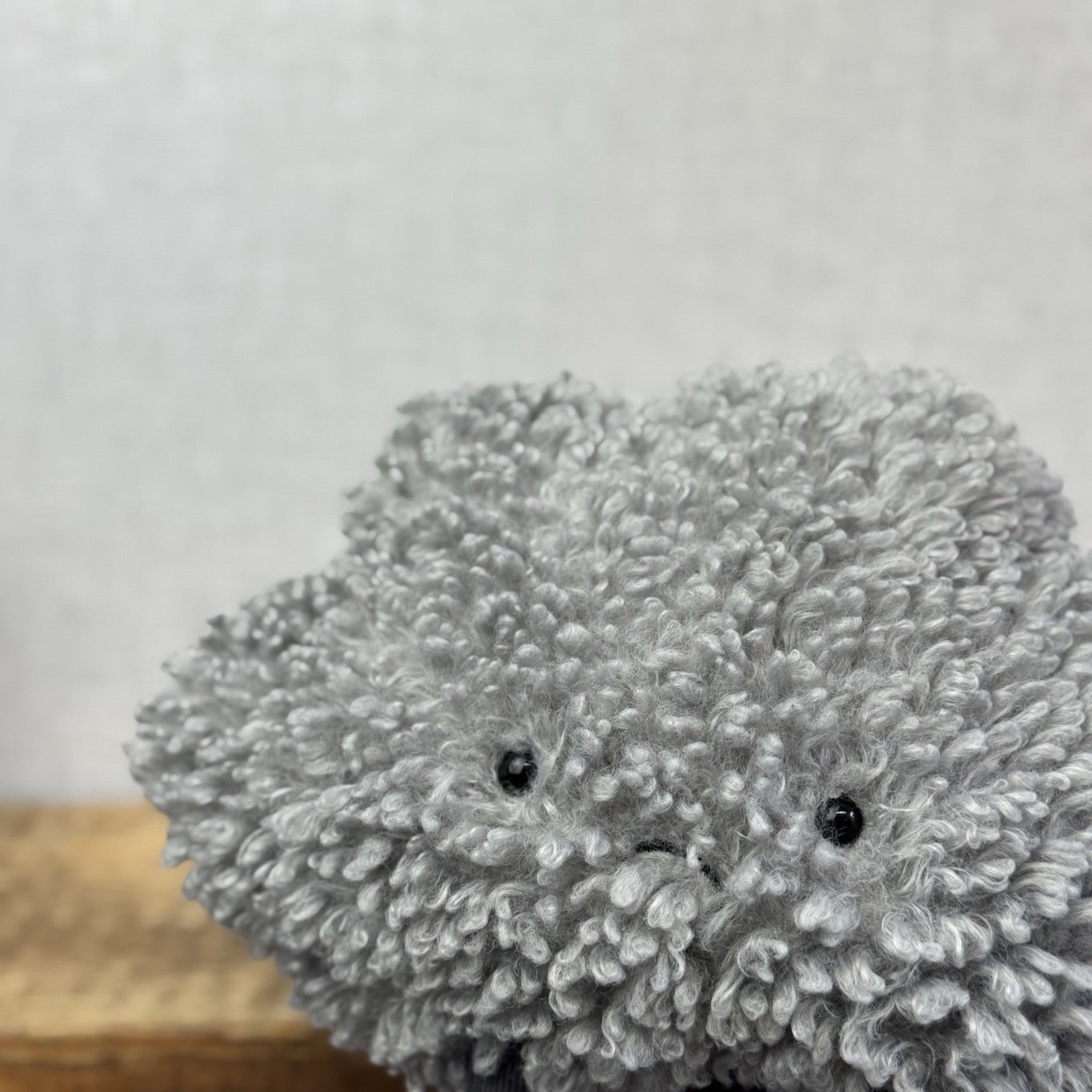 Jellycat Amuseable Storm Cloud - Grey Grumpy Cloud Plush Beanie NWT 10"