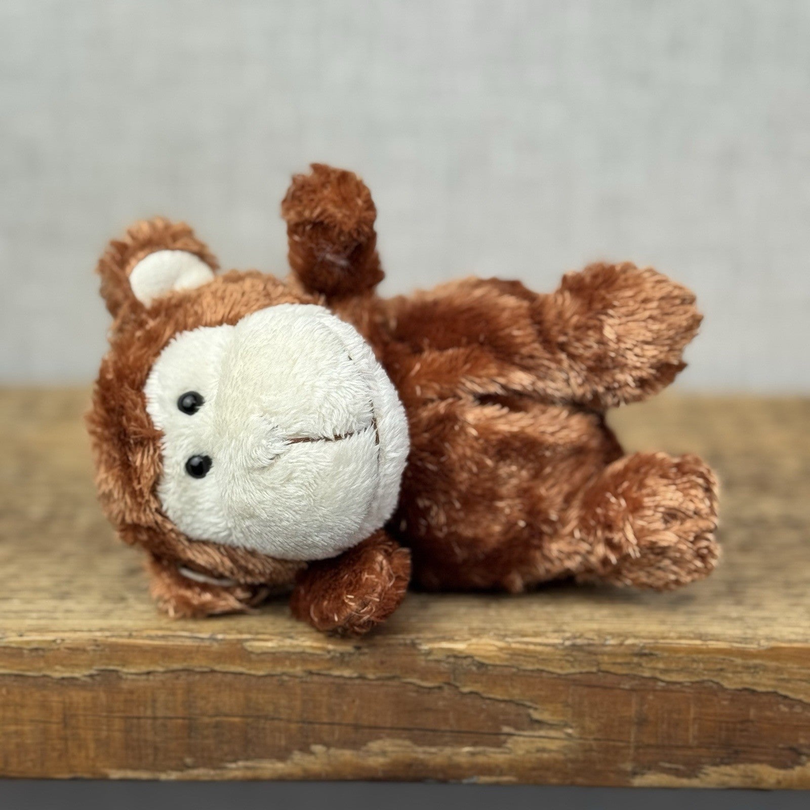 Russ Berrie Luvvies - Rob The Monkey Beanie - Pudding MonkeySoft Toy Tiny 4”