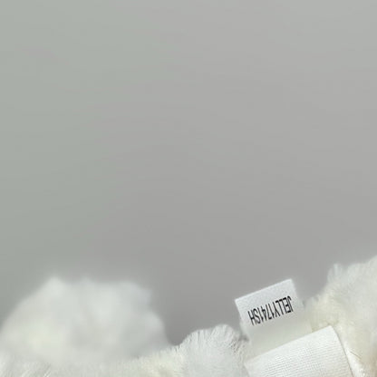 Little Jellycat Wilkie Bear Soother - White Curly Fur Bear NWOT Retired Rare