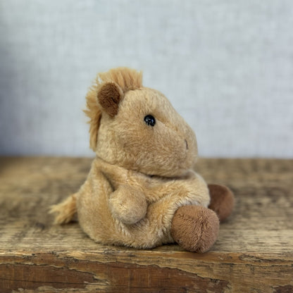 Aurora - Palm Pals Mini Beanbag Plush - Gallop Horse Soft Toy Chesnut Mini 5"
