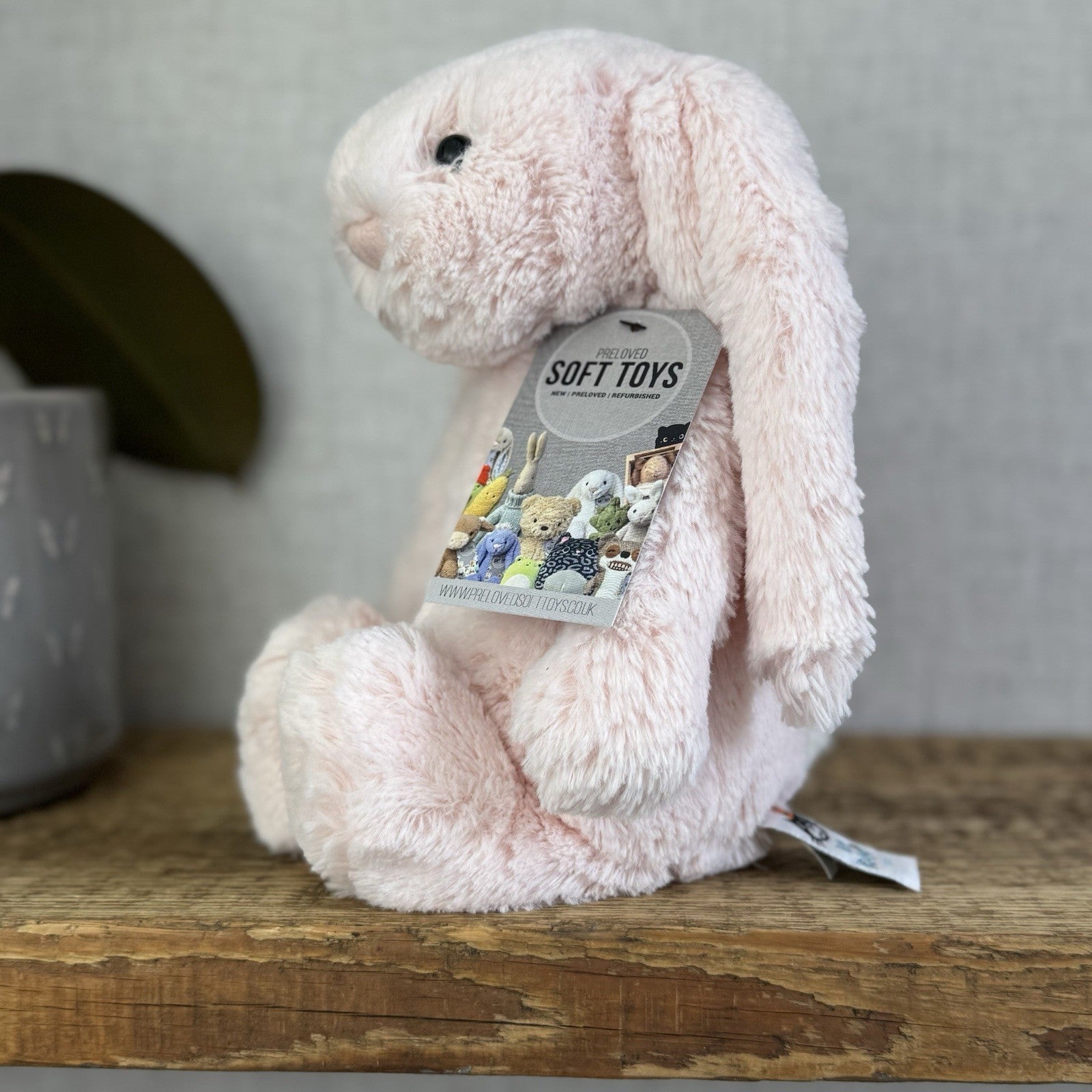 Jellycat Medium Bashful Baby Pink Bunny - Baby Pink Little Jellycat Rabbit 12”