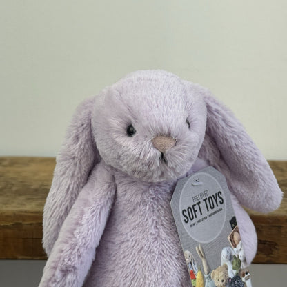 Jellycat Small Bashful Lilac Bunny - Small Light Purple Bunny Beanie Retired 8”