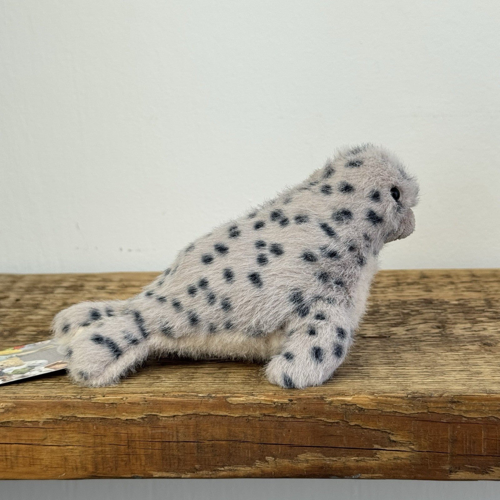 Jellycat Nauticool Spotty Seal - Tiny Fluffy Grey Seal Soft Beanie Pocket Size