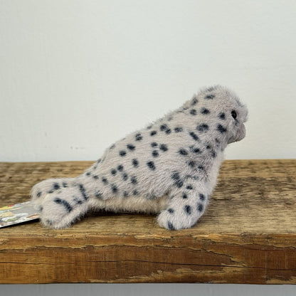 Jellycat Nauticool Spotty Seal - Tiny Fluffy Grey Seal Soft Beanie Pocket Size