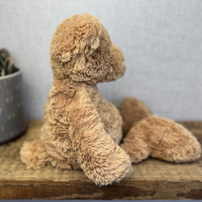 Jellycat Medium Skiffles Bear - Big Foot Jellycat Vintage Rare Beanie Bear 14"