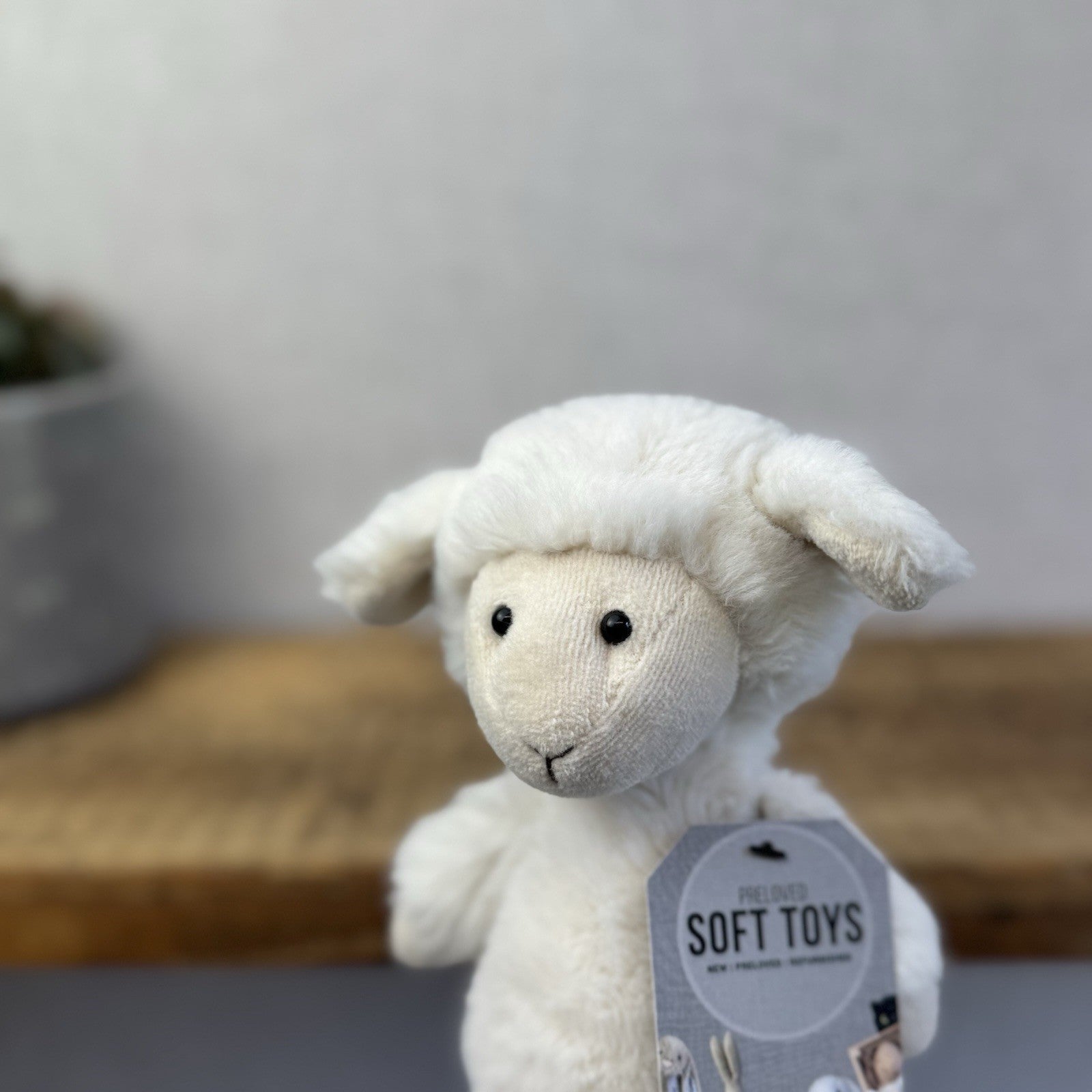 Jellycat Nibbles Lamb - White Sheep Beanie Farm Animal Fluffy Retired Rare 10"