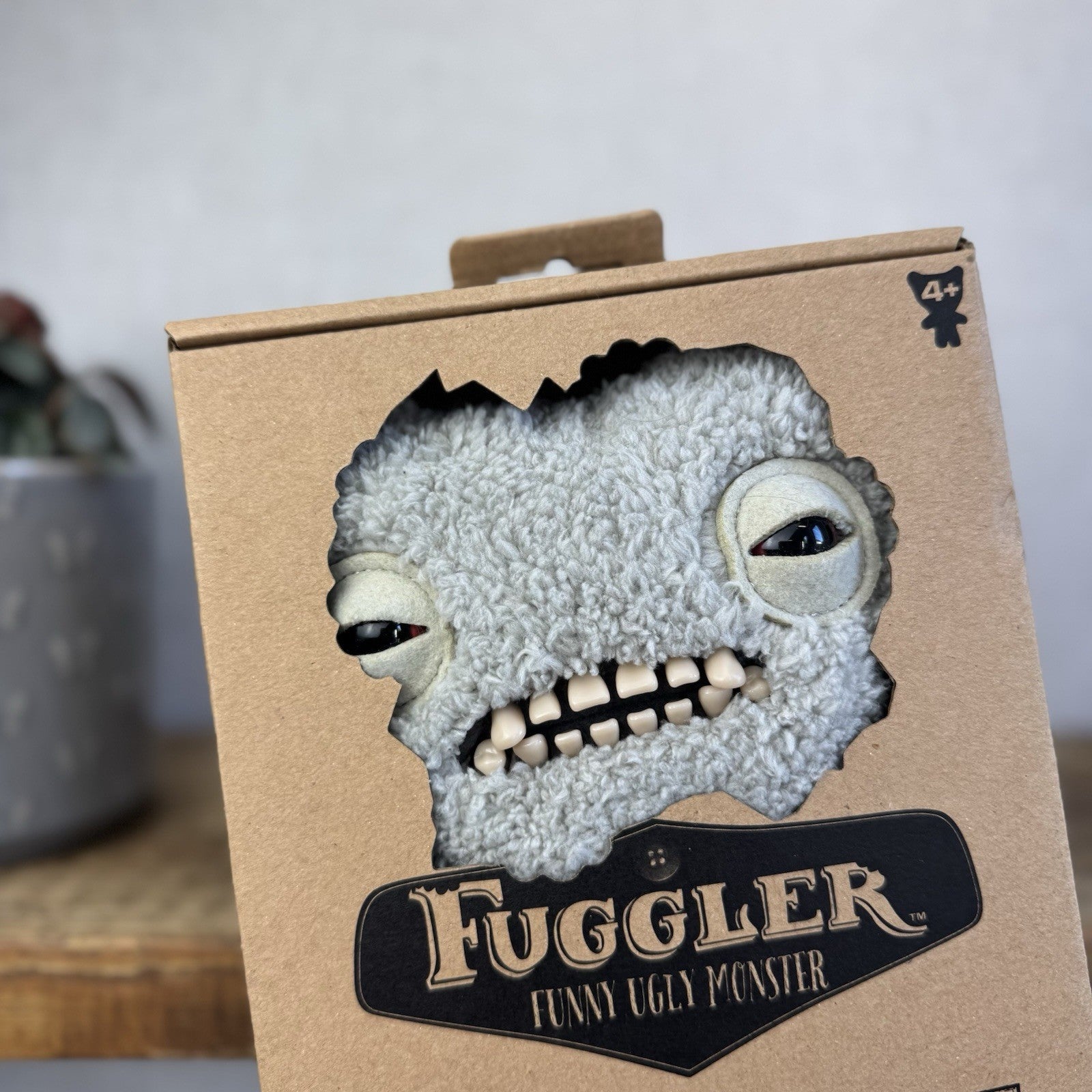 Fuggler Funny Ugly Monster Snuggler Edition - Munch Much Grey SEALED Box Unopen