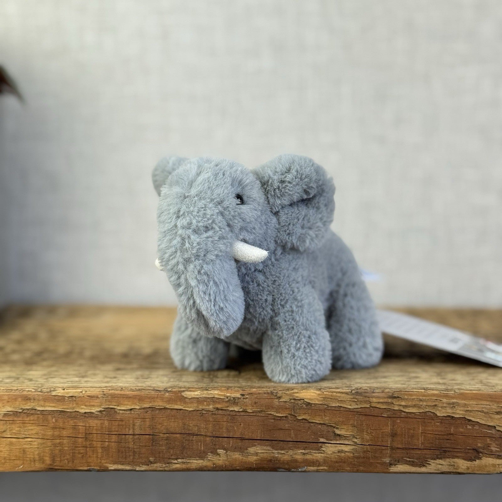 Jellycat Diddle Elephant - Tiny Grey Fluffy Elephant Plush Toy Beanie Mini 5"