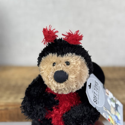 Jellycat Bunglie Tot Leila Ladybird 7”- Beanie  Plush Retired Rare (Repaired)