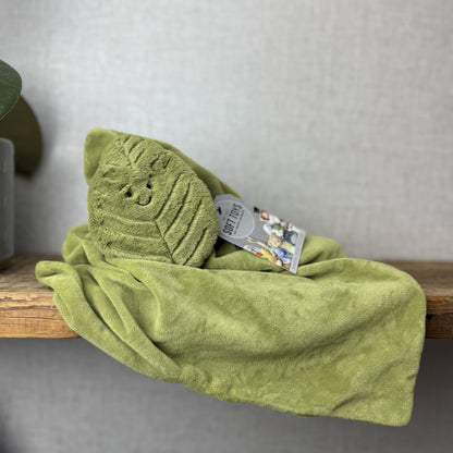 Jellycat Beech Leaf Soother - Green Leaf Neutral Baby Soother Comforter NWOT 