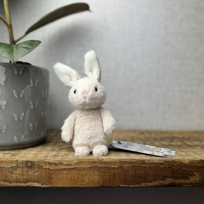 Jellycat Oatmeal Fluffy Bunny - Mini Bunny - Tiny Fluffy Bunny 5” Pocket Pal (2)