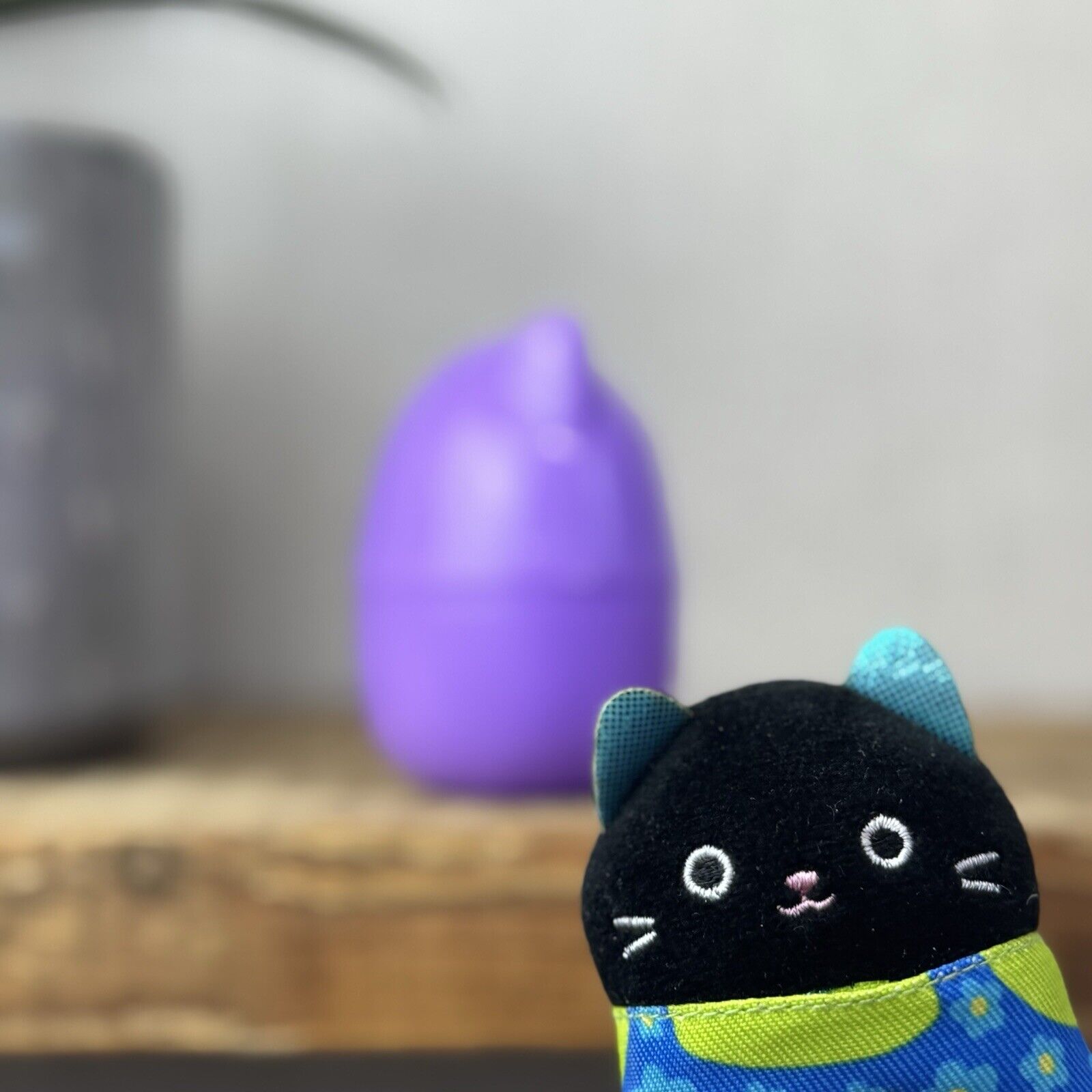 Squishmallow Squishville - Ibina The Black Cat With Capsule & Accessory 2” Tiny