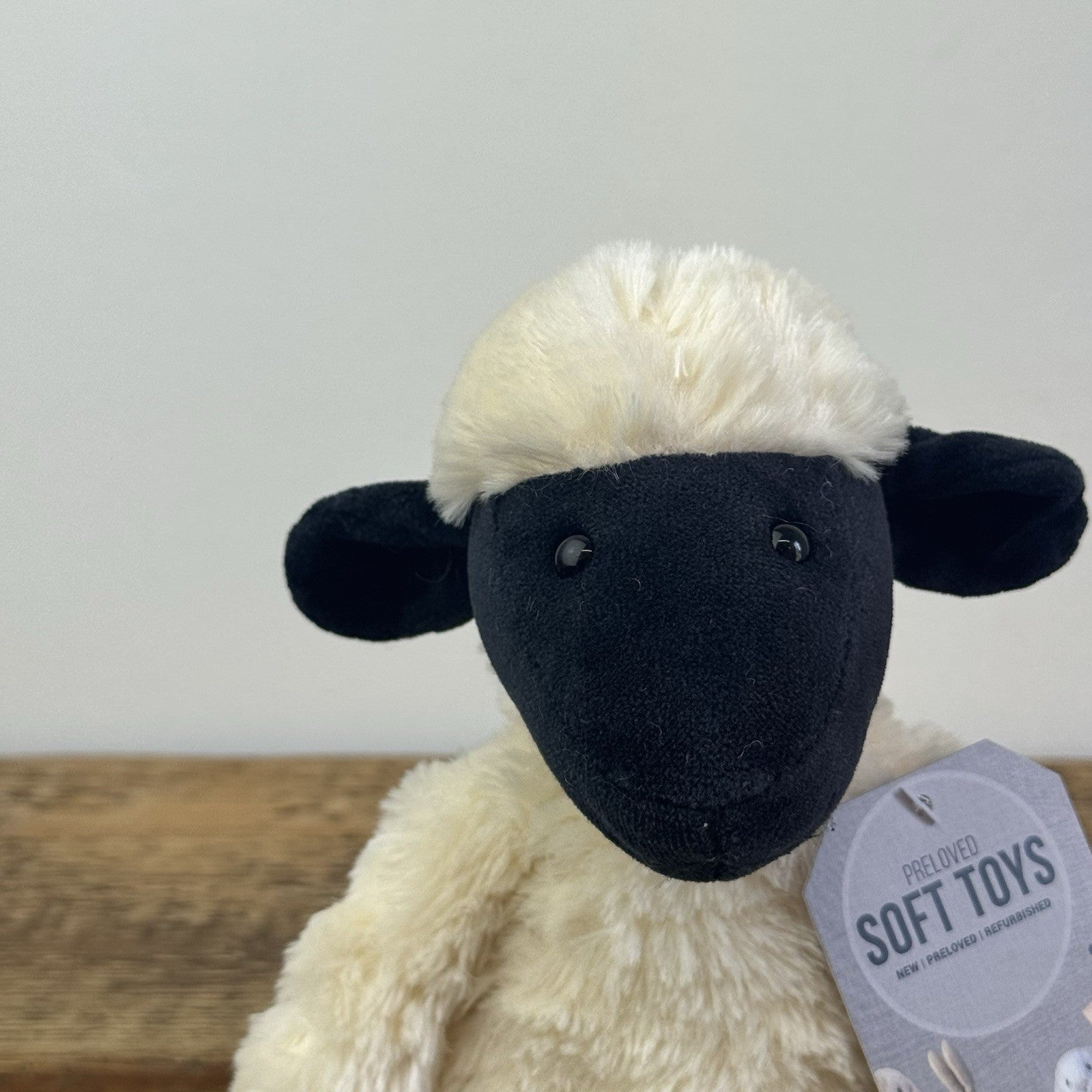 Jellycat Small Pickles Black Faced Lamb - Vintage Beanie Lamb Soft Toy NWOT 