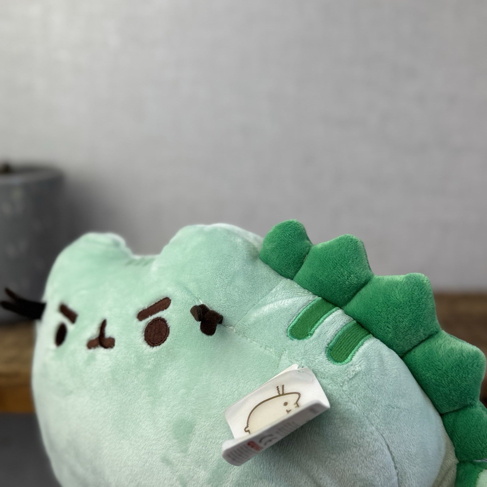 Gund Pusheen Cat - Pusheenosaurus Dinosaur Green - Partial Tags 10"