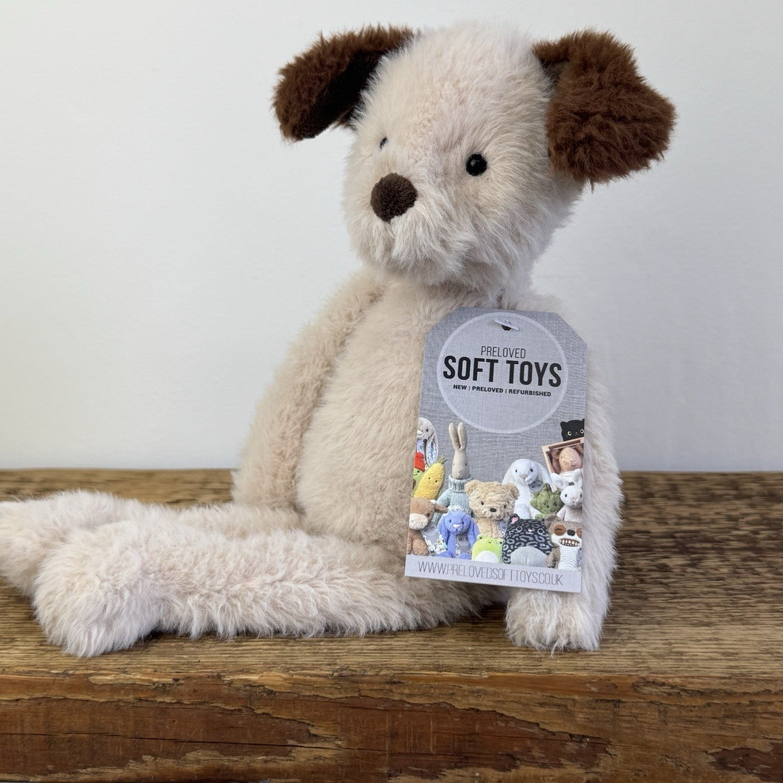 Jellycat Sweetie Puppy - Medium Fluffy Beige Puppy Dog Retired/Rare 12"