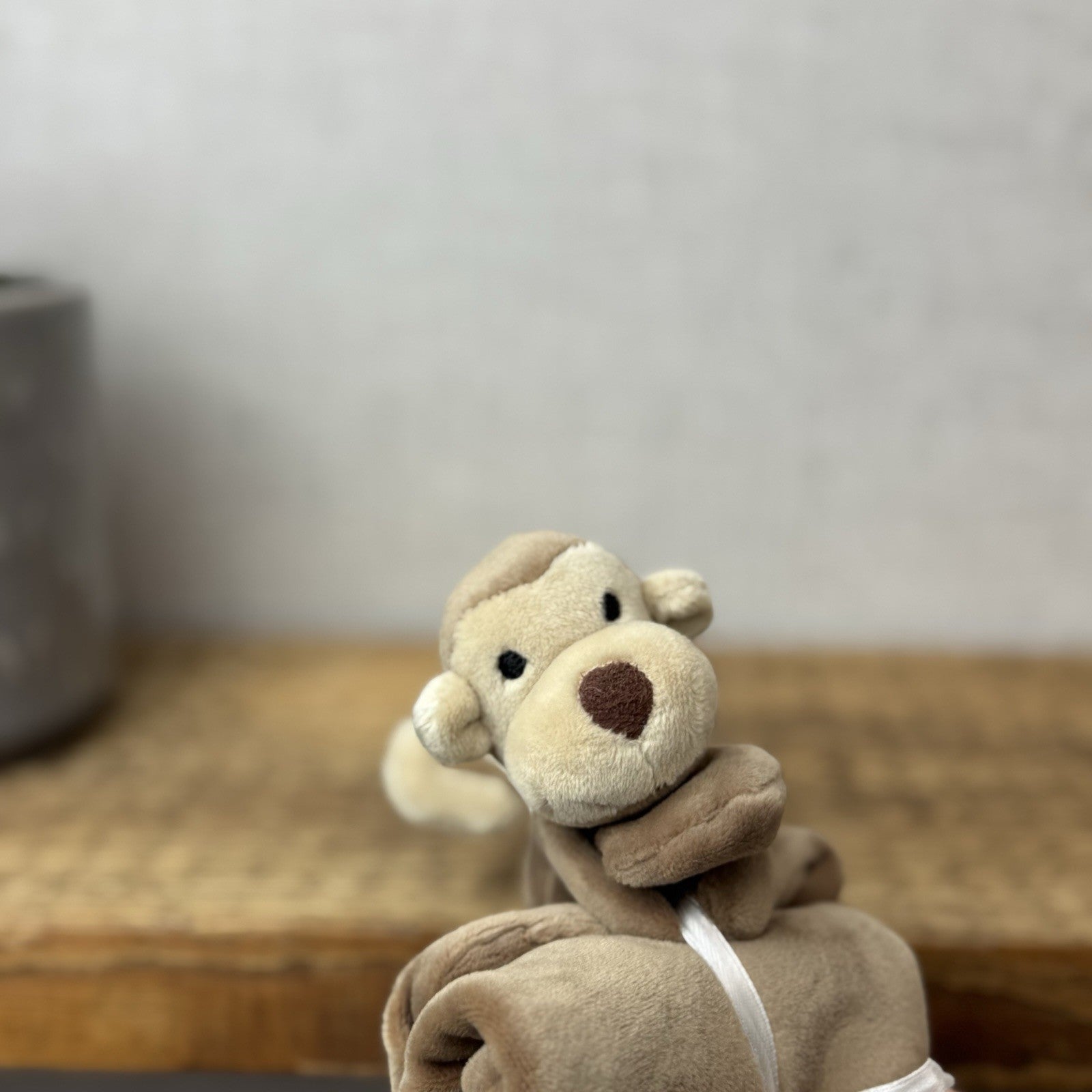 Jellycat My First Monkey Soother - Monkey Comforter Toy (no Box) Brown Velour 8”