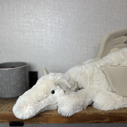 Jellycat Huge Snow Dragon - New With Tags Big White Sparkly Dragon 2ft