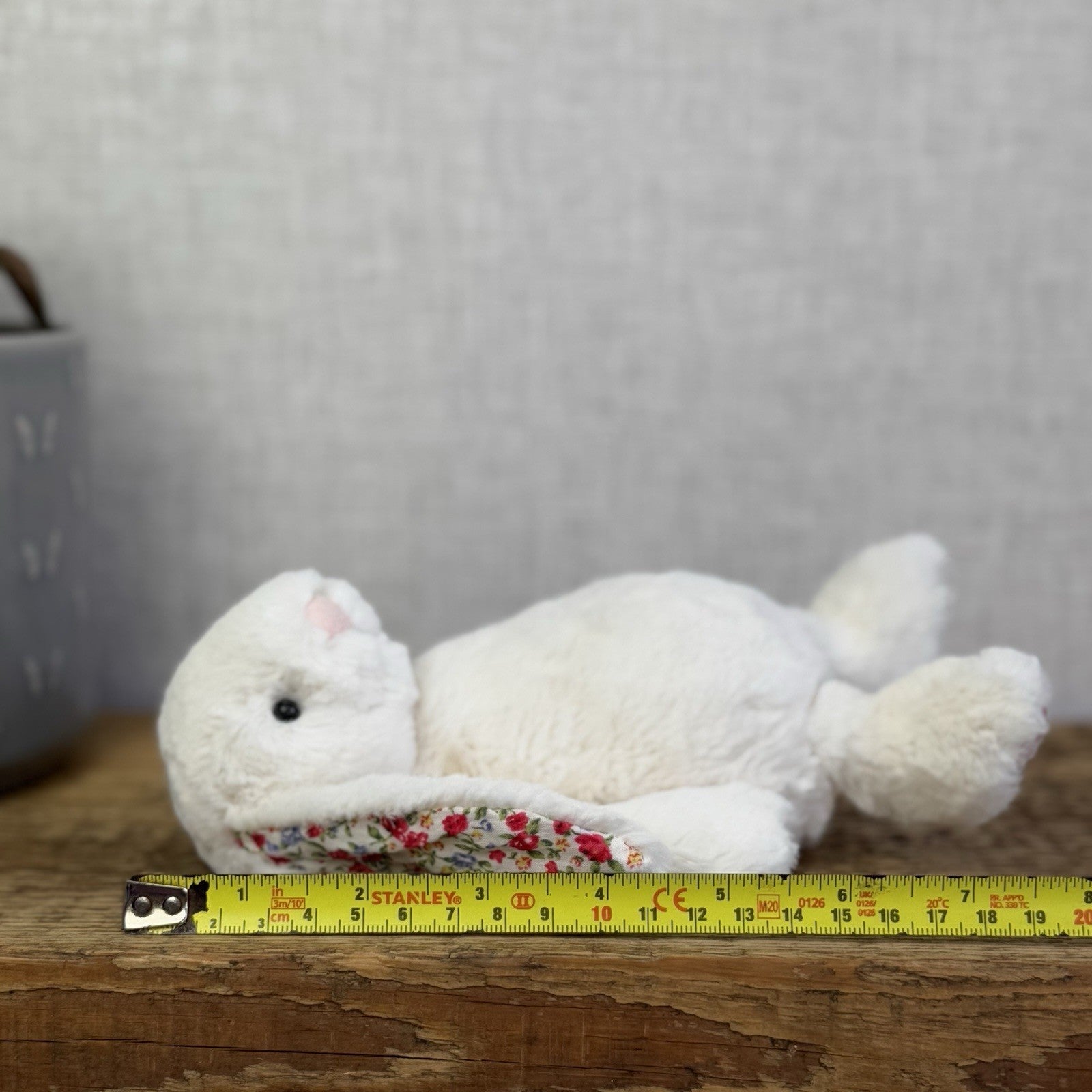 Jellycat Small Bashful Cream Blossom - Cream Bunny Floral Ears & Feet 8”