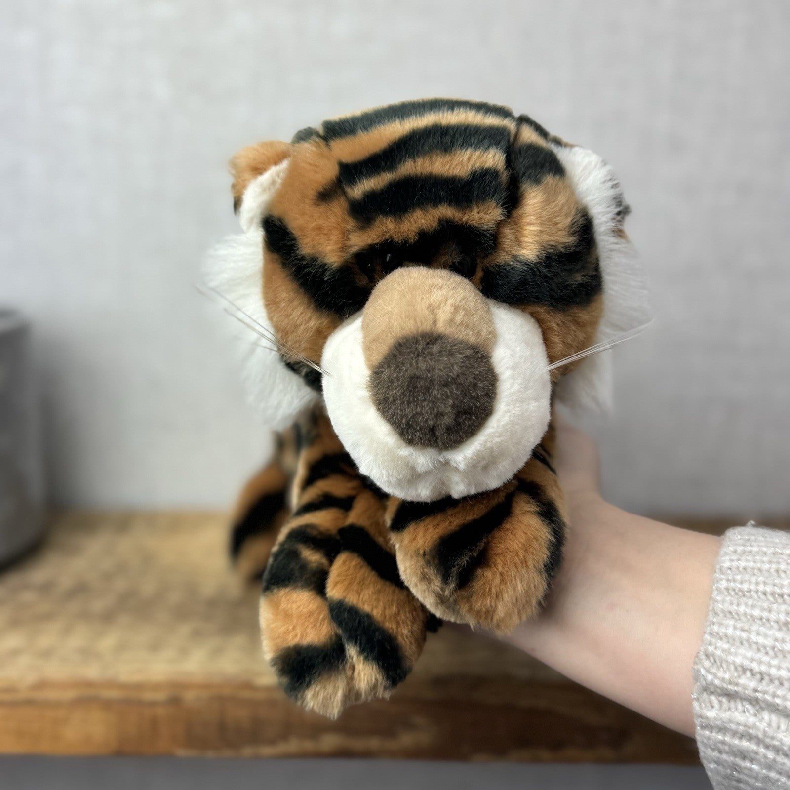 Aurora A&a Vintage Flopsies Tiger Trent - Floppy Heavy Tiger Soft Toy Beanie 12”