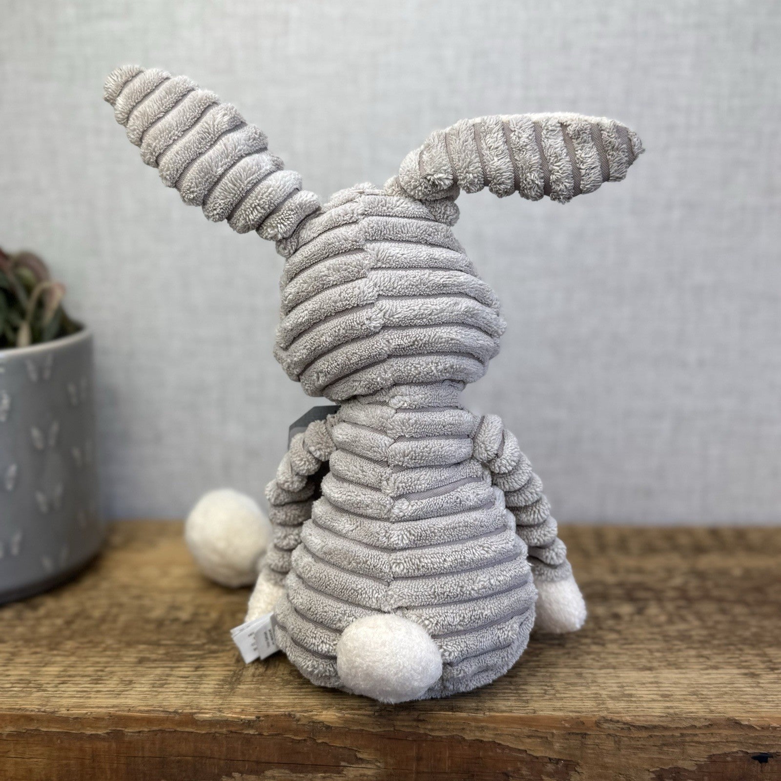Jellycat Baby Cordy Roy Rabbit Hare - Grey Corduroy Soft Toy Retired Rare 12"