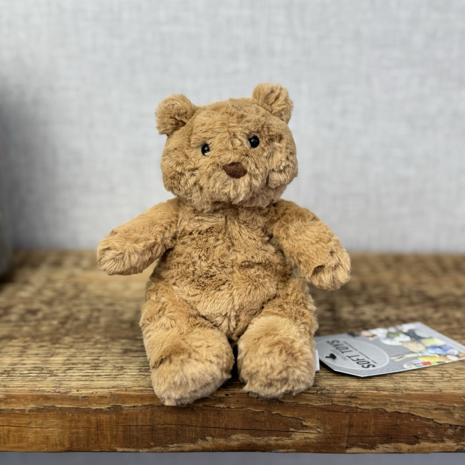 Jellycat Tiny Bartholemew Bear - Tiny Bear Jellycat Beanie Light Brown 7"