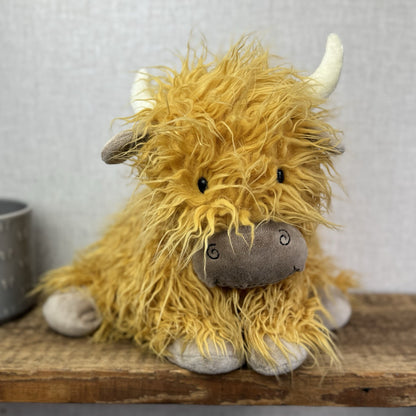 Jellycat Medium Special Truffles Highlands Cow -New With Tags 14”