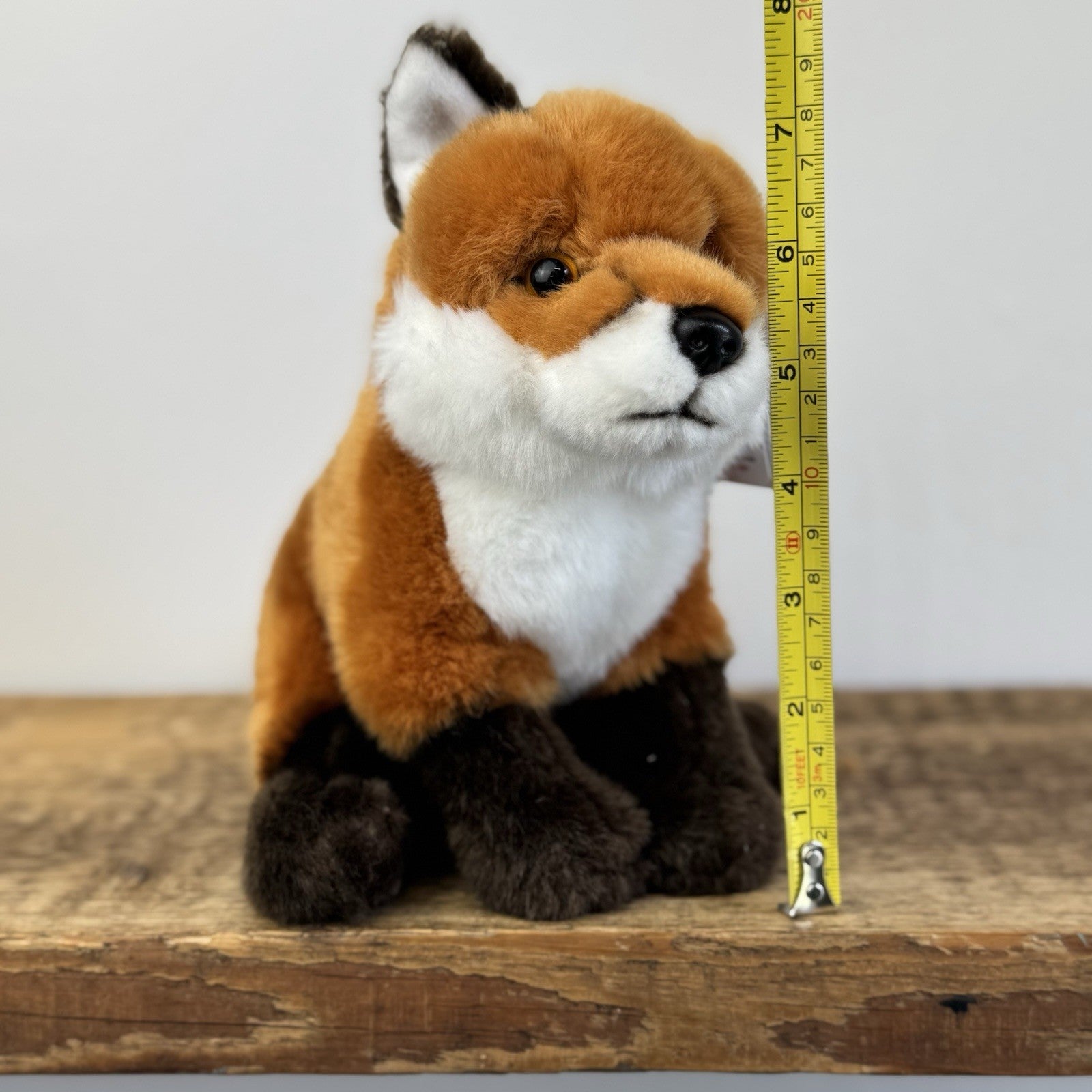 Hamleys Fox Soft Toy - Small Beanie Seated Fox Soft Toy New With Tags 8"