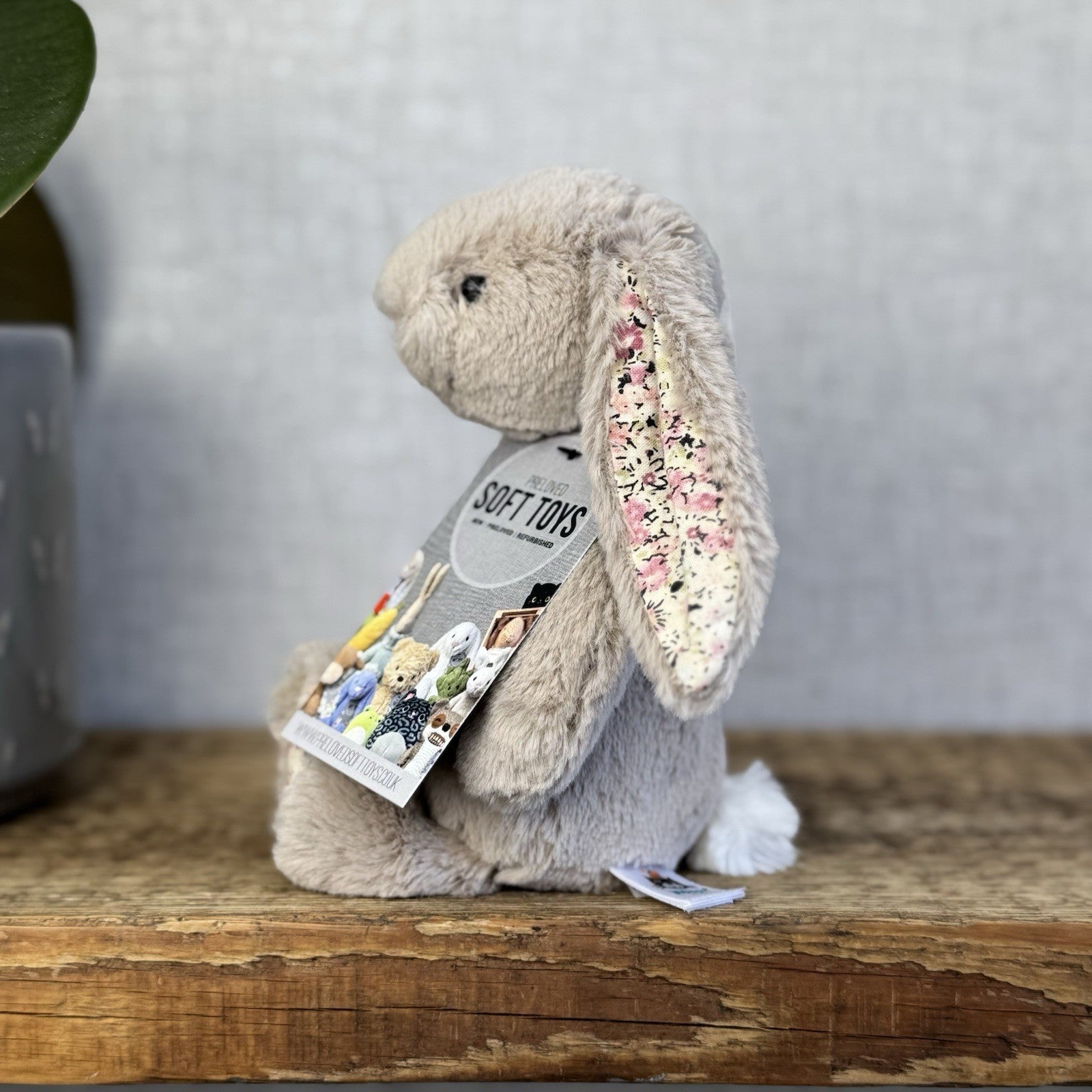 Jellycat Small Bea Beige Blossom Bashful Bunny - Floral Brown Rabbit 8” (#2)