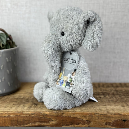 Jellycat Medium Nugget Elephant - Medium Nugget Elephant Grey Soft Toy 12"