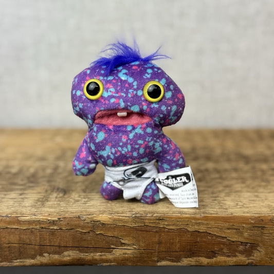 Fuggler Baby Fugg - Series 1 - Spotty Squidge Purple Baby Toy Fuggler Mini 3.5"