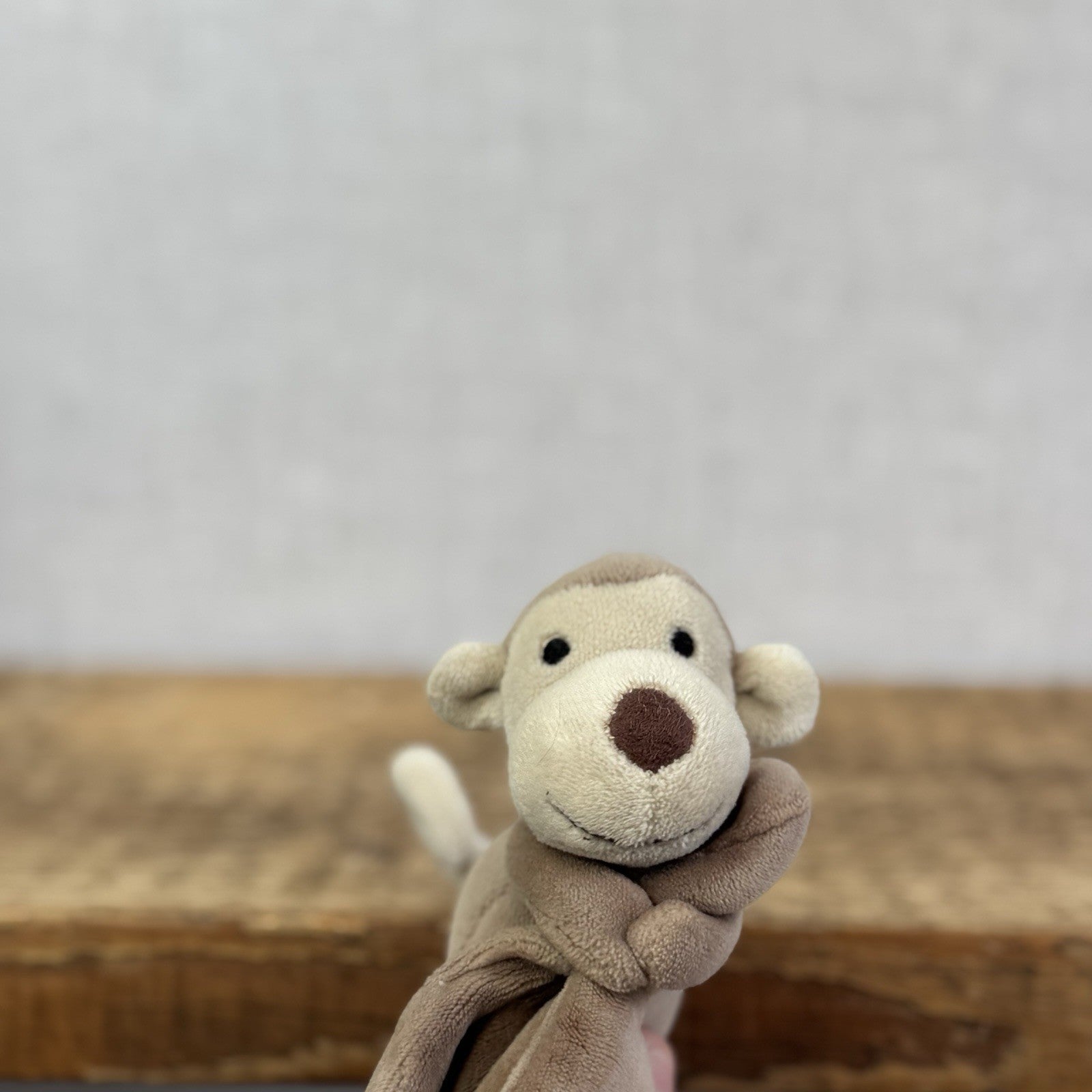 Jellycat My First Monkey Soother - Monkey Comforter Toy Brown Velour 8”