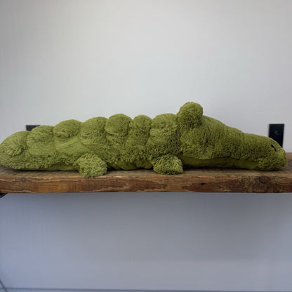 Jellycat Gilbert Gator - Large Green Laying Crocodile/Alliagor Rare 24"