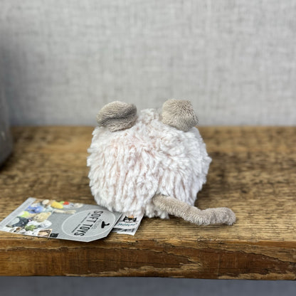 Jellycat Tiny Furball Piglet - Pink Pig Ball Vintage Mini Beanie Plush 4"