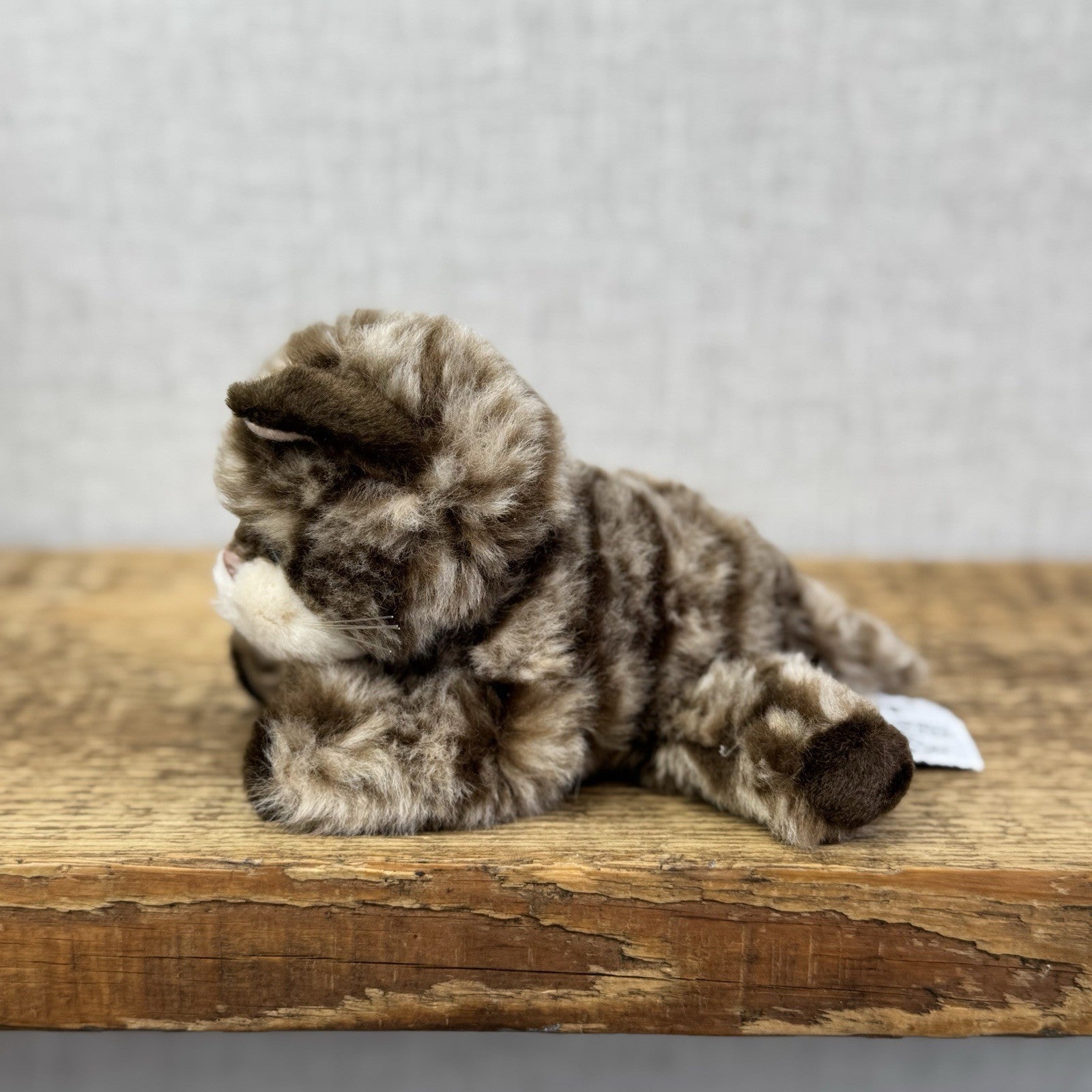 Russ Betrie Whiskers Cat Beanie - Black Tortoise Cat - Vintage Kitty Plush 5”