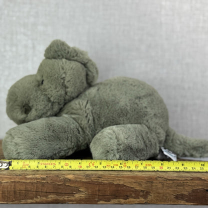 Jellycat Medium Huggady Dinosaur- Floppy Green Dino Plush Soft Toy Retired 10"