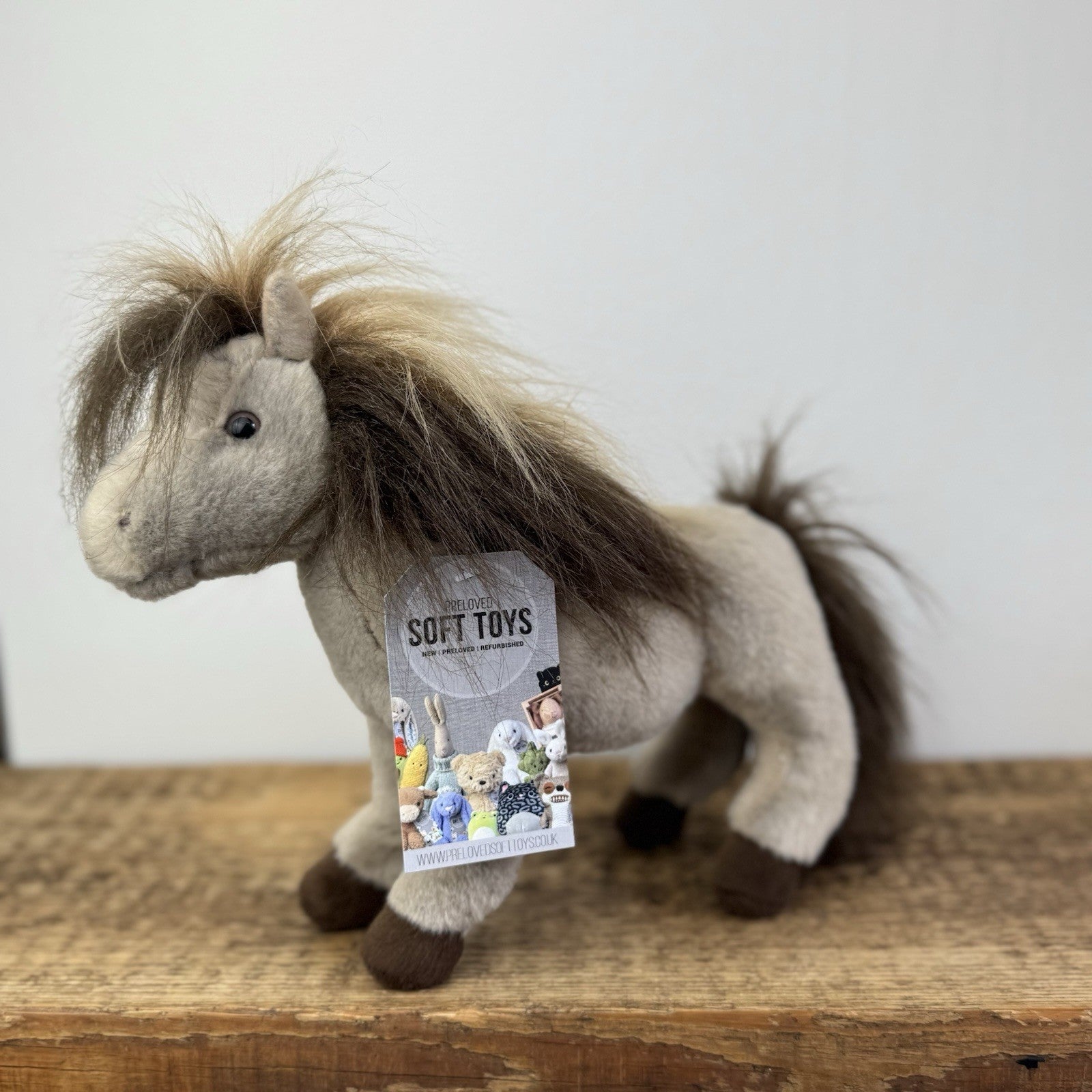 Douglas Soft Toy Horse/Pony - Retired Miniature Soft toy (#4557) 10"