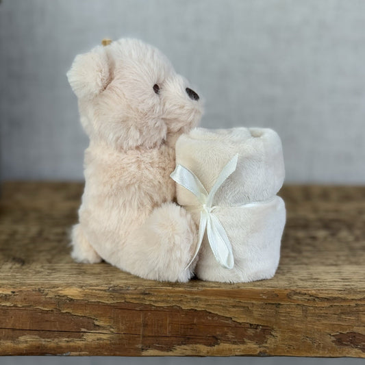 Marks & Spencer’s Bear Comforter Blanket - Beige Soother Comfort Toy Retired