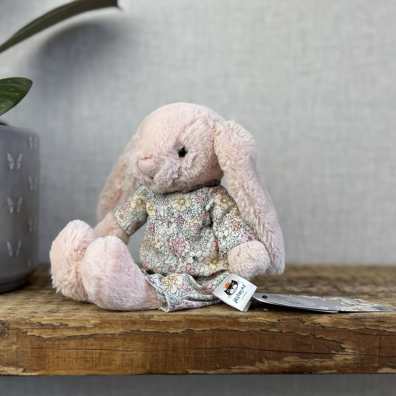 Jellycat Bedtime Blossom Bunny - Small Bunny In Pjamas - Pink Rabbit 8" (2)