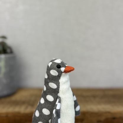 Jellycat Polka Dot Penguin - Miniature Cotton Spotty Penguin Plush Fluffy Belly