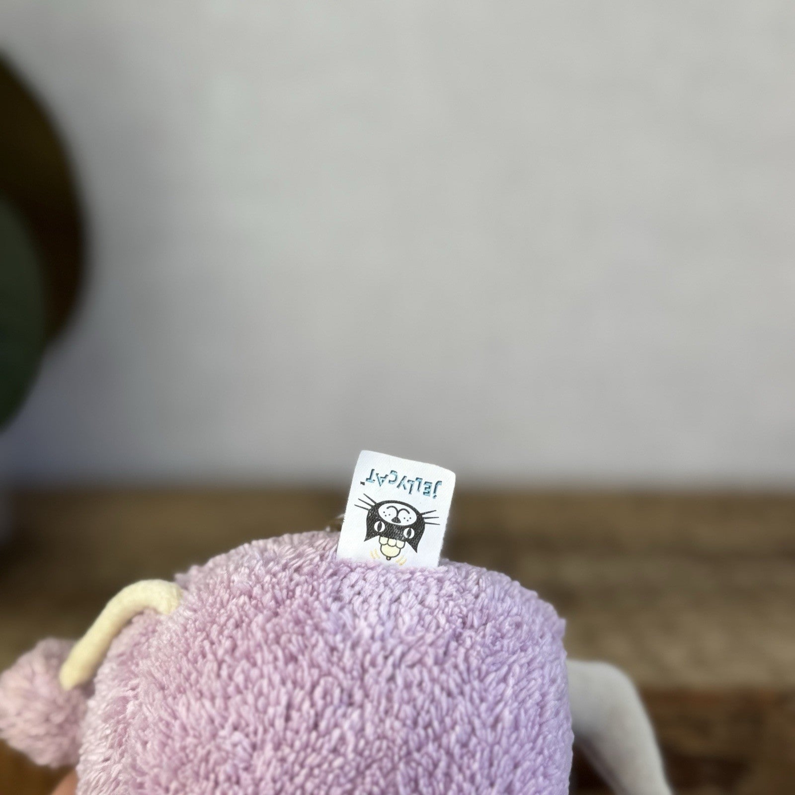 Jellycat Poloneck Peeker Cat Kitten - Lilac Jumper Cute Vintage Beanie 5”