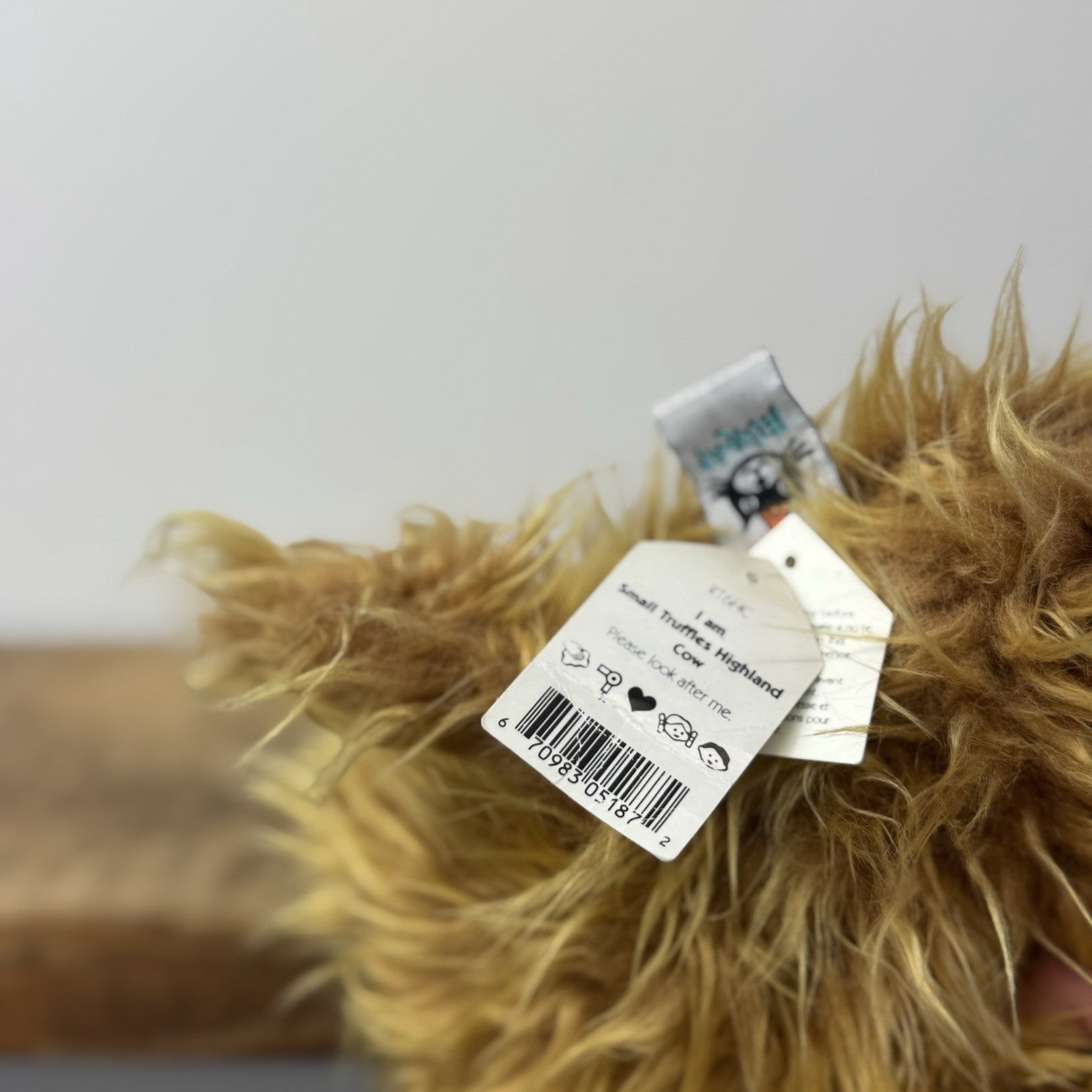 Jellycat Small Truffles Highland Cow - Small Pillow Soft Toy Vintage 7" With Tag