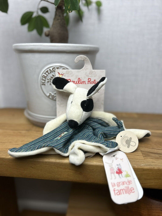 Moulin Roty La Grande Famille Plush Julius the Dog Comforter - Soft Toys Soother