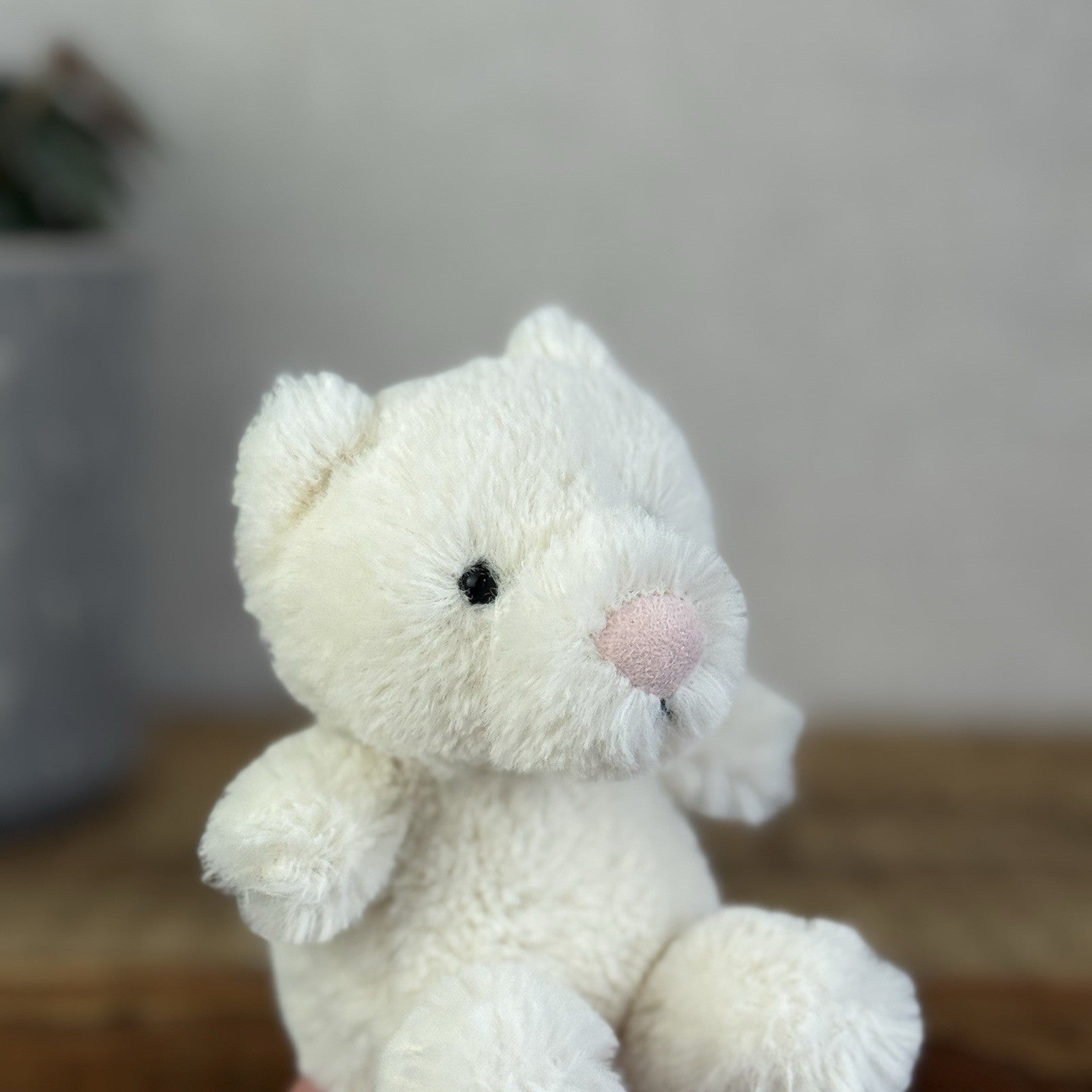 Jellycat Baby Poppet Cream Cat - Tiny Cream Mini Cat Kitten Soft Toy 4"