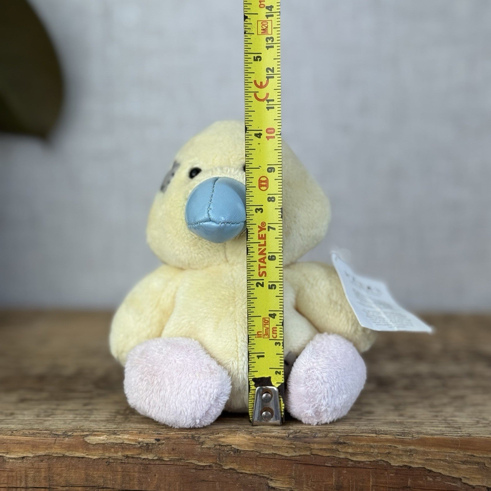 Tatty Teddy - Tiny Beanie Diva Canary Partial Tag New - Small Duckling Plush Toy