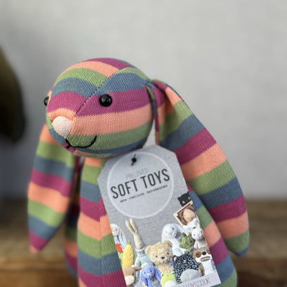 Jellycat Special Edition Natalia Bashful Bunny Jellycat - Striped Rainbow Rabbit