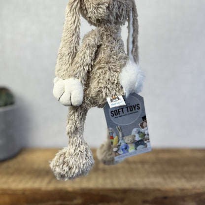 Jellycat Small Tiny Doolally Bunny Rabbit - Mini Long Limbed Beige Scruffy Bunny